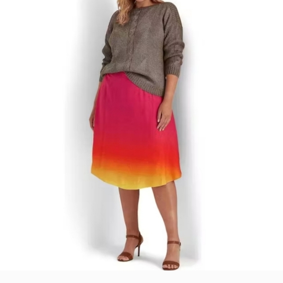 Lauren Ralph Lauren Dresses & Skirts - Ralph Lauren linen tropical Hawaiian skirt plus size 18W